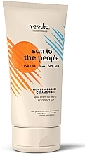 Духи, Парфюмерия, косметика Легкий крем для лица и тела SPF50+ - Resibo Sun To The People Light Face & Body Cream Spf50+