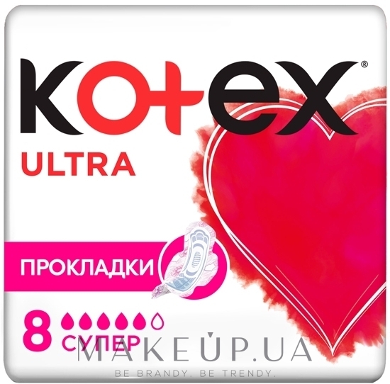Гигиенические прокладки, 8 шт. - Kotex Ultra Dry Soft Super — фото 8шт