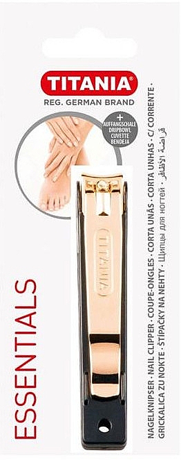 Кніпсер для нігтів, 1052/5 - Titania Gold Nail Clipper For Nail — фото N1