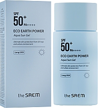 Духи, Парфюмерия, косметика Солнцезащитный гель - The Saem Eco Earth Power Aqua Sun Gel SPF50+ PA+++