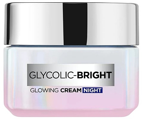 Ночной осветляющий крем для лица - L'Oreal Paris Glycolic-Bright Glowing Night Cream — фото N1