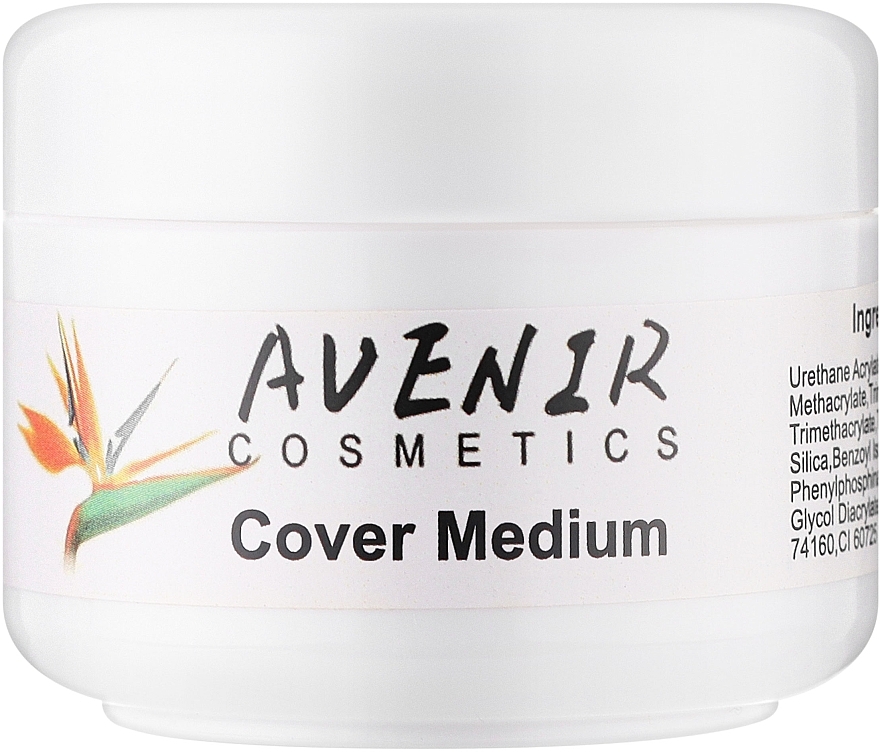Гель для наращивания высокопигментированный - Avenir Cosmetics Cover Medium Gel