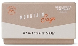 Ароматична свічка, 3 ґноти - Gentleme's Hardware Soy Wax Candle 589 Mountain Sage — фото N2