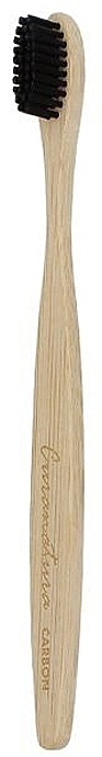 Бамбукова зубна щітка з м'якою вугільною щетиною - Curanatura Bamboo Carbon — фото N1