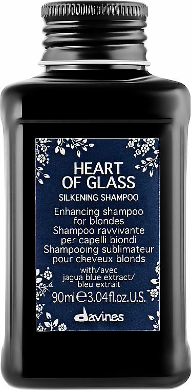 Шампунь, який підтримує колір, для блонду - Davines Heart Of Glass Silkening Shampoo — фото N5