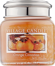 Парфумерія, косметика Ароматична свічка в банці "Апельсин і кориця" - Village Candle Orange Cinnamon