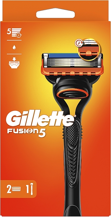 Бритва з 2 змінними касетами - Gillette Fusion — фото N2