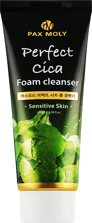 Пінка для обличчя з азіатською центелою - Pax Moly Perfect Cica Foam Cleanser — фото N1
