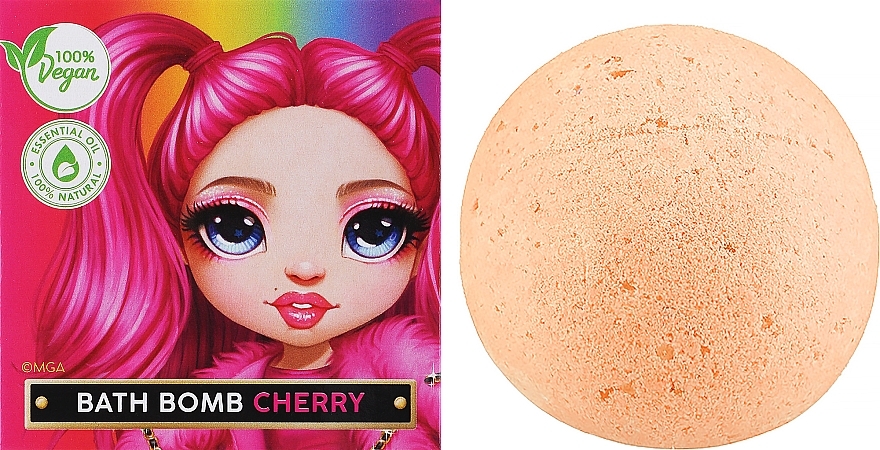 Бомбочка для ванни "Вишня" - Bi-es Rainbow Bath Bomb Cherry — фото N2