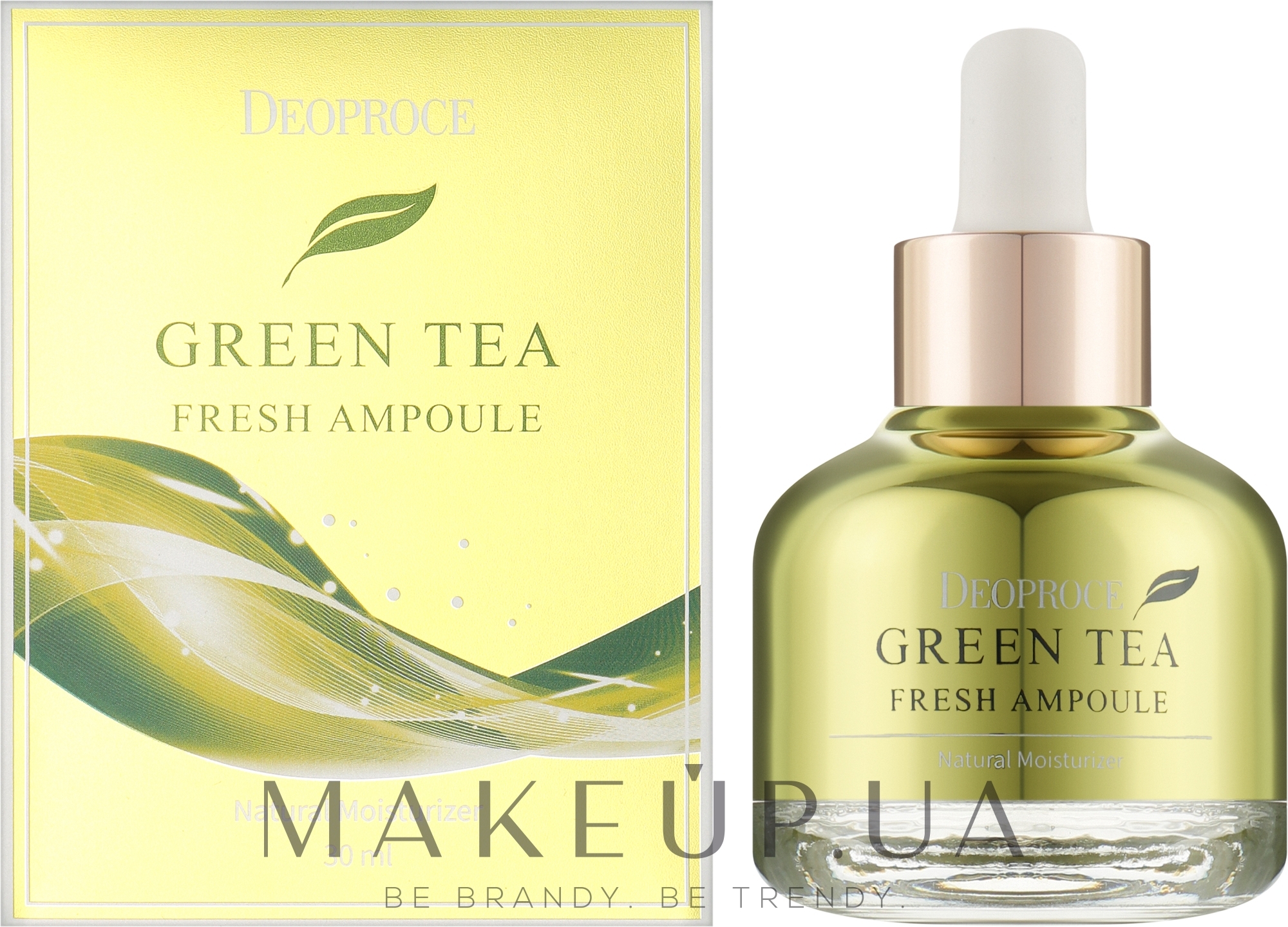 Ампульная сыворотка для лица с экстрактом зеленого чая - Deoproce Green Tea Fresh Ampoule — фото 30ml