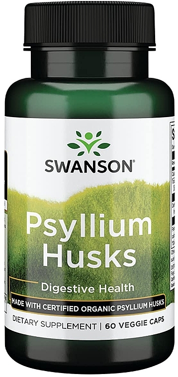 Диетическая добавка "Шелуха семян подорожника", 625 мг - Swanson Psyllium Husk — фото N1