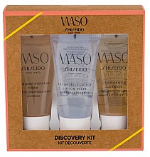 Духи, Парфюмерия, косметика Набор - Shiseido Waso Quick Gentle Cleanser Set (cleanser/30ml + lot/30ml + cr/30ml)