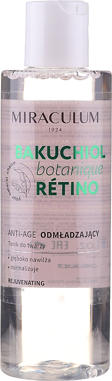 Омолоджувальний тонік для обличчя - Miraculum Bakuchiol Botanique Retino Tonic — фото N1