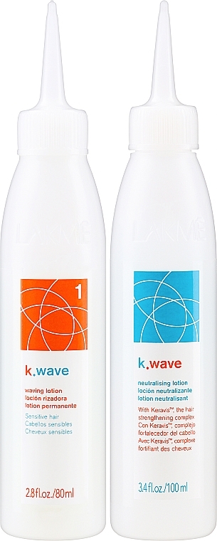 Двокомпонентна хімічна завивка для натурального волосся - Lakme K.Wave Waving System for Natural Hair 1 — фото N2