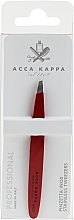 Парфумерія, косметика Пінцет для брів, червоний - Acca Kappa Inox Steel Tweezers