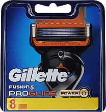 Сменные кассеты для бритья, 8 шт. - Gillette Fusion 5 ProGlide Power — фото N1