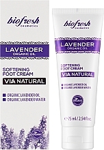 Смягчающий крем для ног - BioFresh Lavender Organic Oil Softening Foot Cream — фото N2