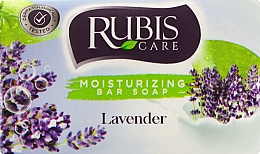 Мило "Лаванда" у паперовій упаковці - Rubis Care Lavender Moisturizing Bar Soap — фото N1