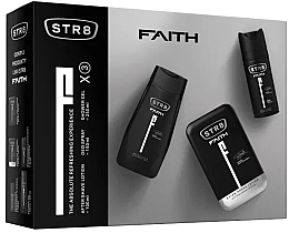 Парфумерія, косметика STR8 Faith - Набір (af/sh/balm/100ml + deo/150ml + sh/gel/250ml)