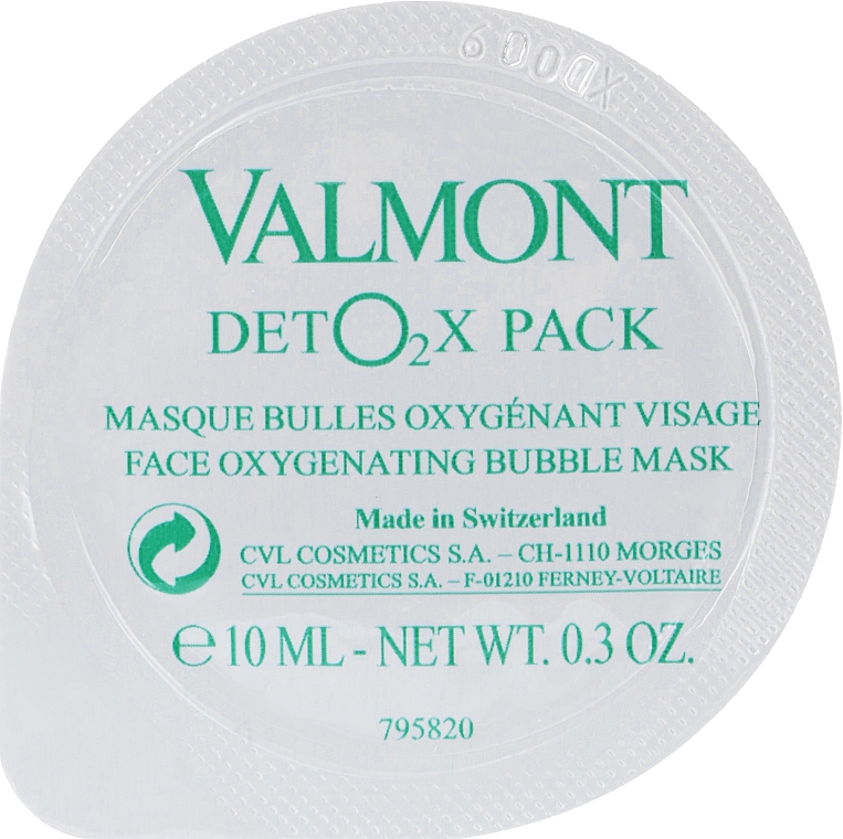 Детокс-маска "Кисневий догляд" - Valmont Deto2X Pack — фото N2