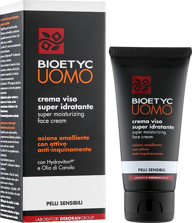 Супер увлажняющий крем для лица - Deborah Milano Bioetyc UOMO Super Moisturizing Face Cream — фото N2