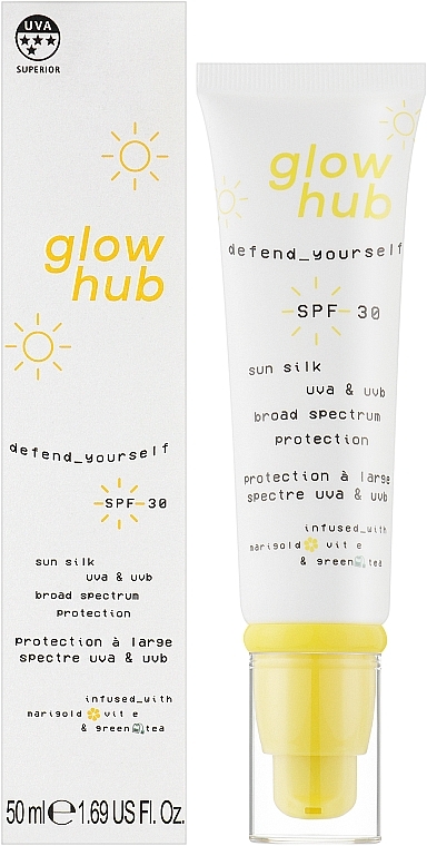 Сонцезахисний крем для обличчя - Glow Hub Defend Yourself Face Sunscreen SPF 30 — фото N2