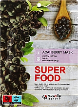 Духи, Парфюмерия, косметика Тканевая маска для лица " Ягоды асаи " - Eyenlip Super Food Mask Acai Berry