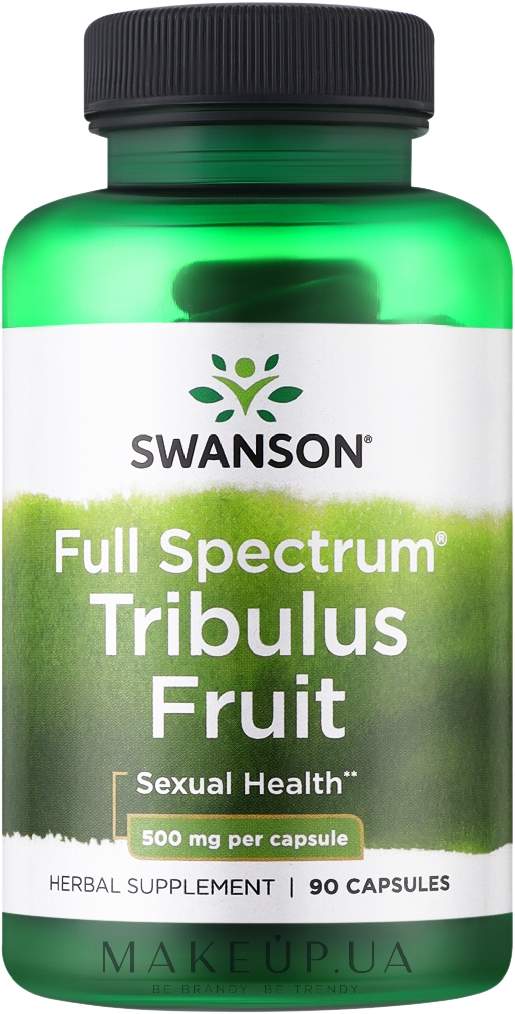 Пищевая добавка "Трибулус Фрукт", 500мг, 90 капсул - Swanson Full Spectrum Tribulus Fruit — фото 90шт