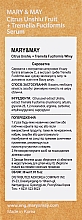 Сироватка з екстрактом зеленого мандарина та грибами тремелла - Mary & May Citrus Unshiu + Tremella Fuciformis Serum — фото N3