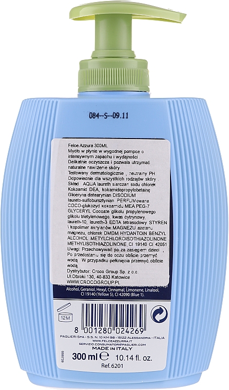 Жидкое мыло - Felce Azzurra Antibacterico Mint & Lime — фото N2