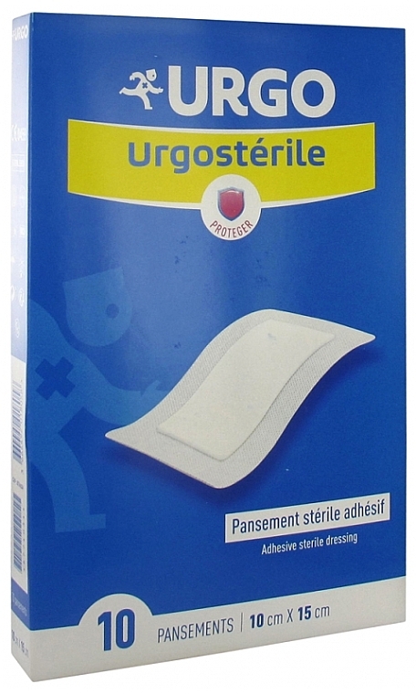 Стерильные пластыри, 10х15 см - Urgo Urgosterile Adhesive Sterile Strip — фото N1