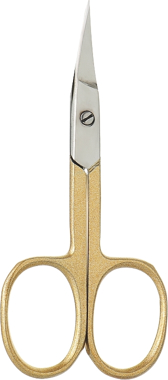 Ножницы для ногтей, цветная ручка золото - Merci — фото N1