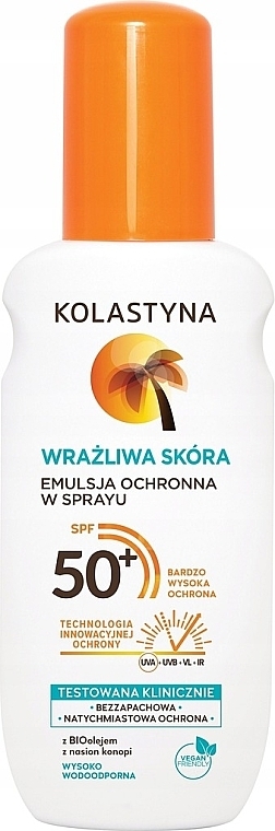 Захисний спрей-емульсія для чутливої шкіри - Kolastyna Sensitive Skin SPF50 — фото N2