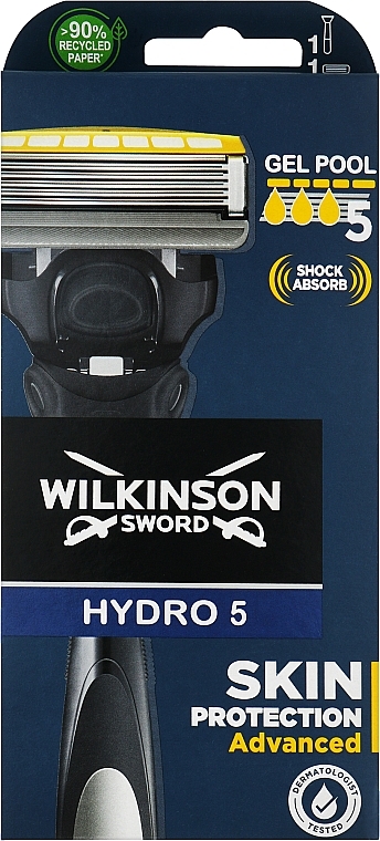 Бритва з 1 змінною касетою - Wilkinson Sword Hydro 5 Skin Protection Advanced — фото N1