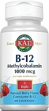 Пищевая добавка "В-12 Метилкобаламин", ягодный вкус - Kal B-12 Methylcobalamin 1000mcg — фото N1