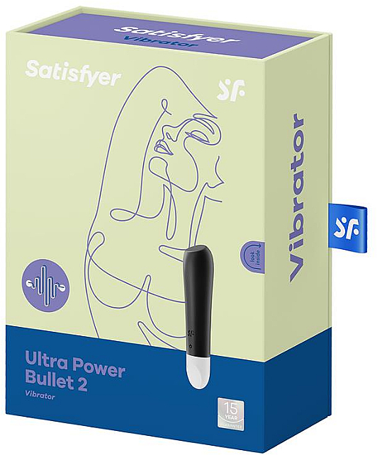 Мини вибратор, черный - Satisfyer Ultra Power Bullet 2 Black — фото N1