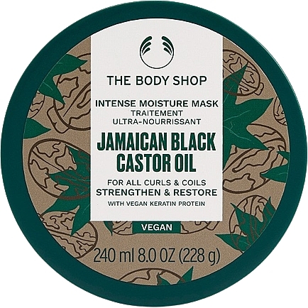 Маска увлажняющая, для волос - The Body Shop Jamaican Black Castor Oil Intense Moisture Mask — фото N1