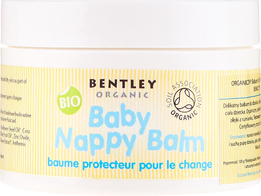 Крем-бальзам под подгузник - Bentley Organic Baby Nappy Balm — фото N2