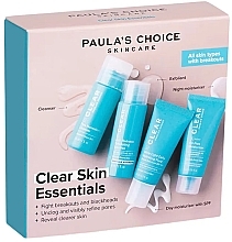 Набір - Paula's Choice Clear Skin Essentials Kit (f/gel/30ml + f/peel/30ml + f/fluid/15ml + f/cr/15ml) — фото N1