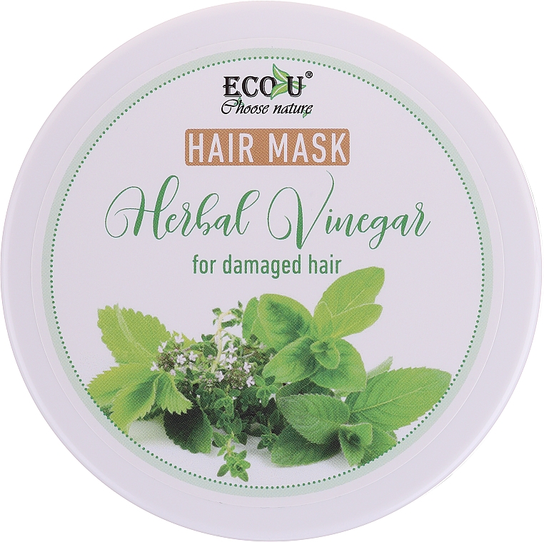 Маска для пошкодженого волосся - Eco U Hair Mask Herbal Vinegar For Damaged Hair — фото N1