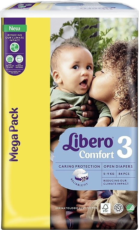 Подгузники Comfort 3 (5-9 кг), 84 шт. - Libero — фото N2