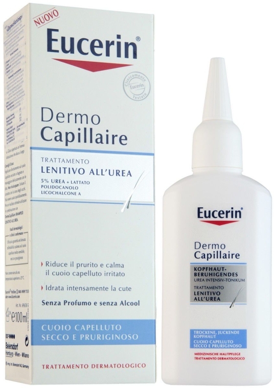Концентрат для сухої та подразненої шкіри голови - Eucerin DermoCapillaire Calming Urea