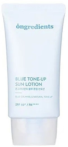 Солнцезащитный лосьон для лица - Ongredients Blue Tone-up Sun Lotion SPF 50+ PA++++ — фото N1