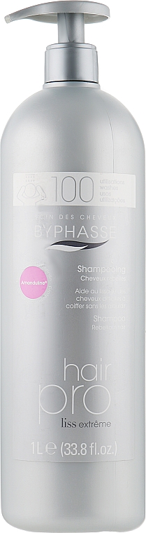 Шампунь для гладкости и блеска волос - Byphasse Hair Pro Shampoo Liss Extreme — фото N2