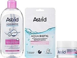 Набор - Astrid Aqua Biotic Tripack (f/cr/50ml + micc/wat/400ml + f/mask/20ml) — фото N2
