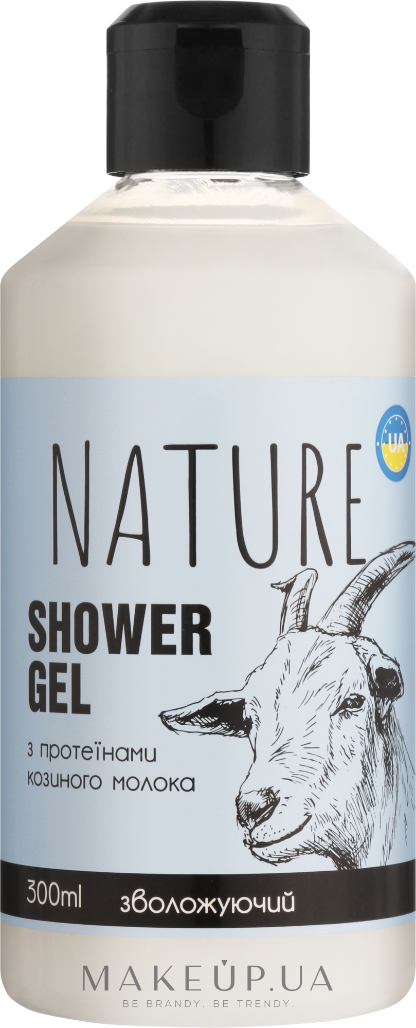 Гель для душу з протеїнами козячого молока - Bioton Cosmetics Nature — фото 300ml
