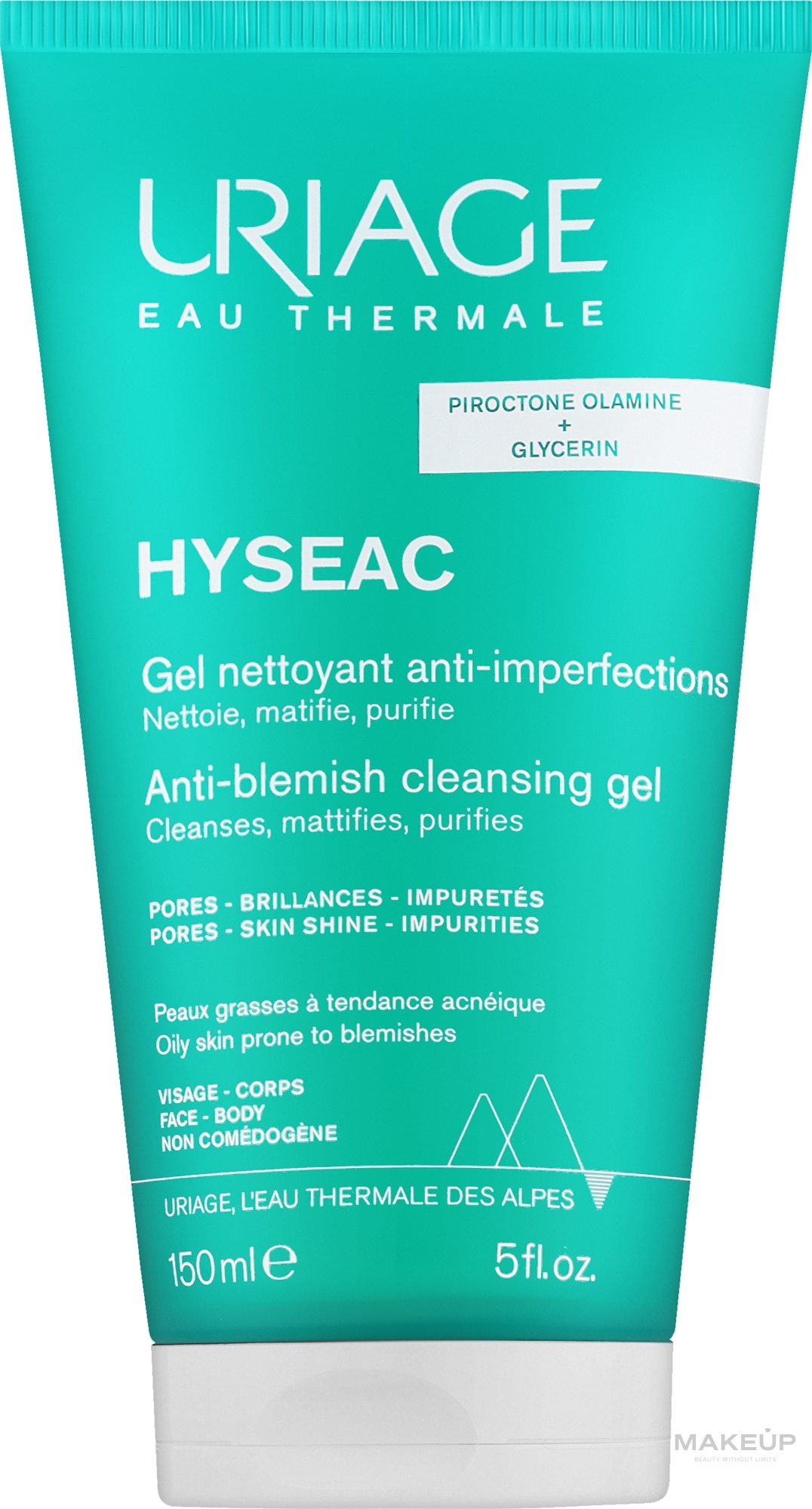 Очищающий гель для умывания - Uriage Hyseac Anti-blemish Cleansing Gel — фото 150ml