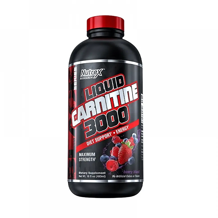 Жидкий карнитин - Nutrex Research Liquid Carnitine Berry Blast 3000 — фото N1