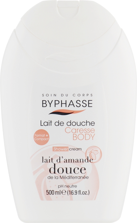 Крем для душа "Миндальное молочко" - Byphasse Caresse Shower Cream