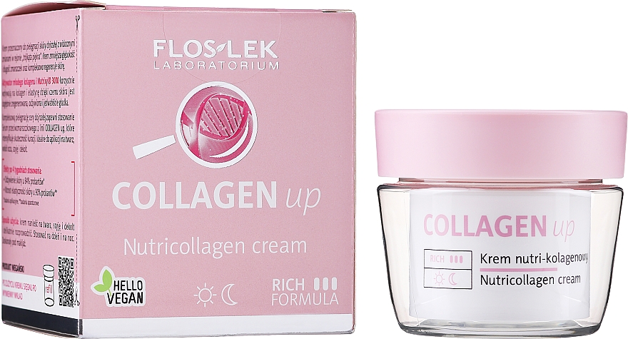Крем для обличчя колагеновий - Floslek Collagen Up Nutricollagen Cream Rich Formula — фото N1